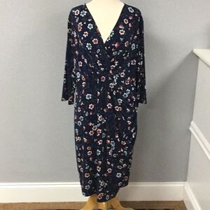 Motherhood Maternity Blue‎ Floral Dress Size 1X